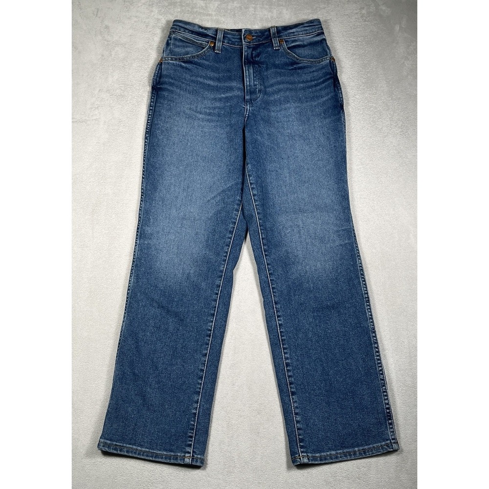 Wrangler Wild West 603 Jeans Women's High Rise Straight Blue Jeans 27‎